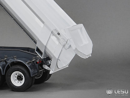 Metal LESU 3Axles 1/14 Hydraulic Dump Trailer for RC Tractor Truck DIY TAMIYA Radio Controlled Lorry Car 1851 3363 R470 770S