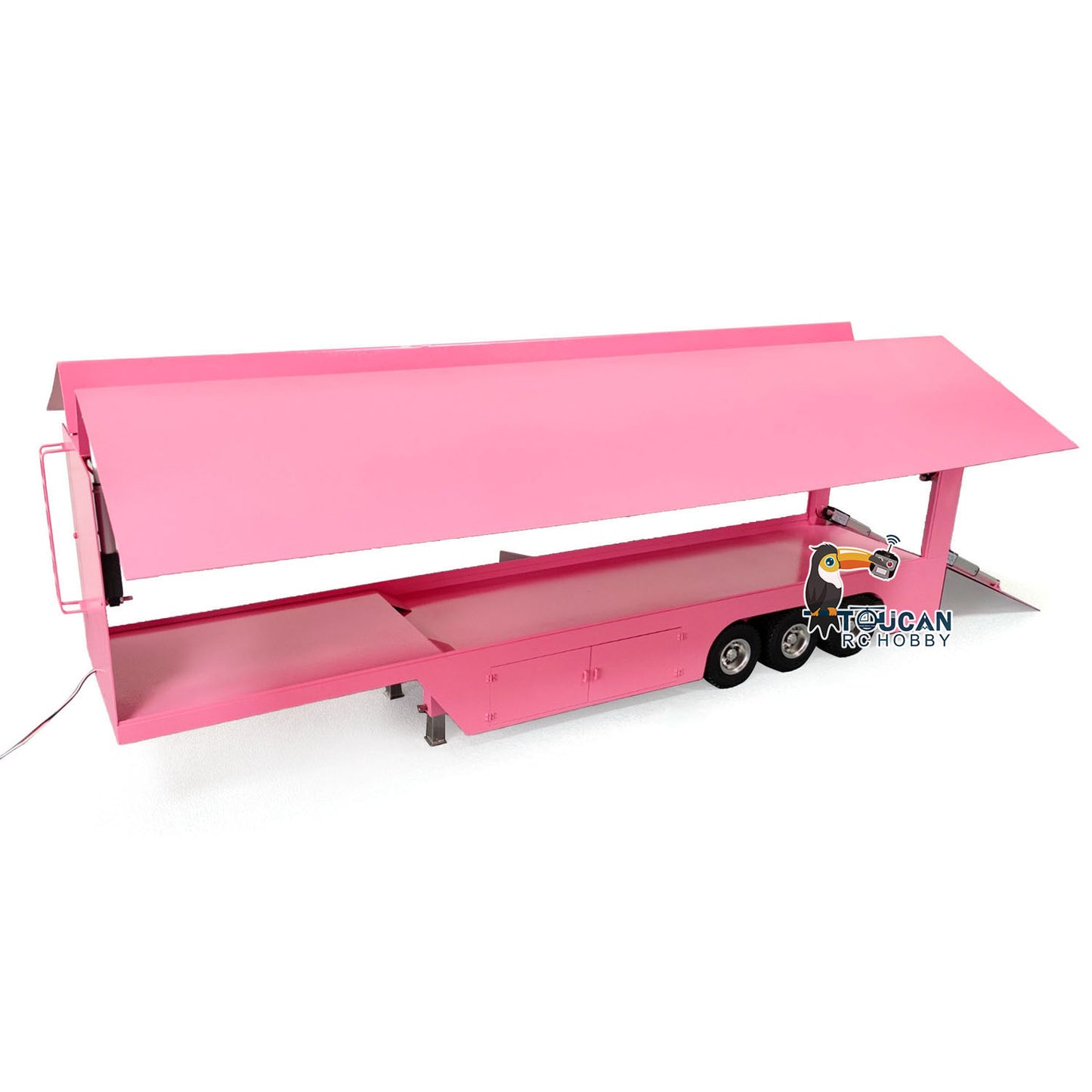 Metal 1/14 RC Mobile Stage Vehicles RC Roadshow Trailer Truck Model