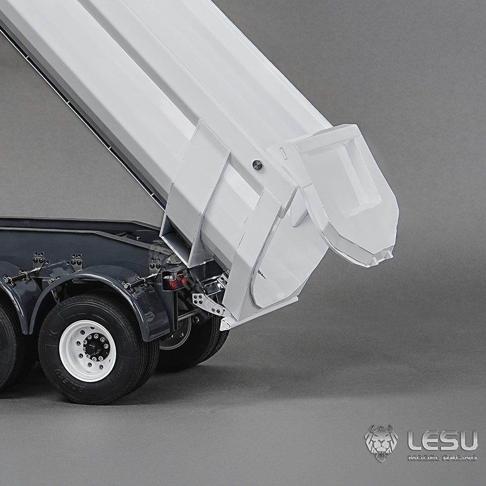 Metal LESU 3Axles 1/14 Hydraulic Dump Trailer for RC Tractor Truck DIY TAMIYA Radio Controlled Lorry Car 1851 3363 R470 770S