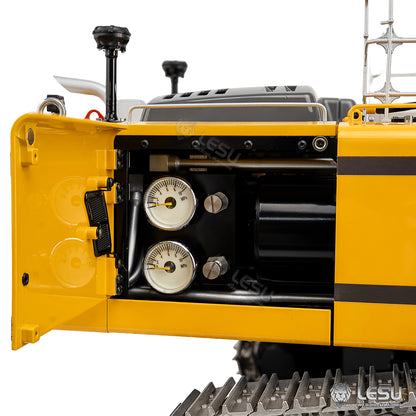 LESU 1/14 RC Hydraulic Excavator LR956 Metal 3 Arms Digger Model 4+3CH Valve Dual Pumps Light Flysky PL18EV LITE