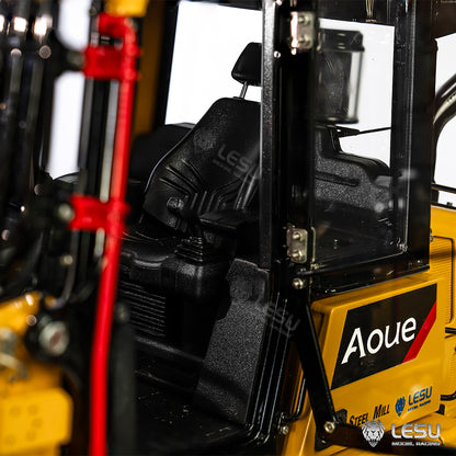 LESU 1/14 RC Chargeur hydraulique Mise à niveau 973K Voiture à chenilles Godet ouvrable Charrue arrière Peint Assemblé PNP
