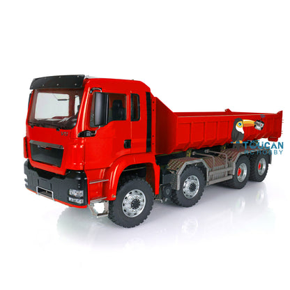 LESU 1/14 MAN TGS Painted Unassembled 8x8 Hydraulic RC Roll On/Off Dumper Truck Tipper 20160901