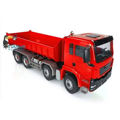 LESU 1/14 MAN TGS Painted Unassembled 8x8 Hydraulic RC Roll On/Off Dumper Truck Tipper 20160901