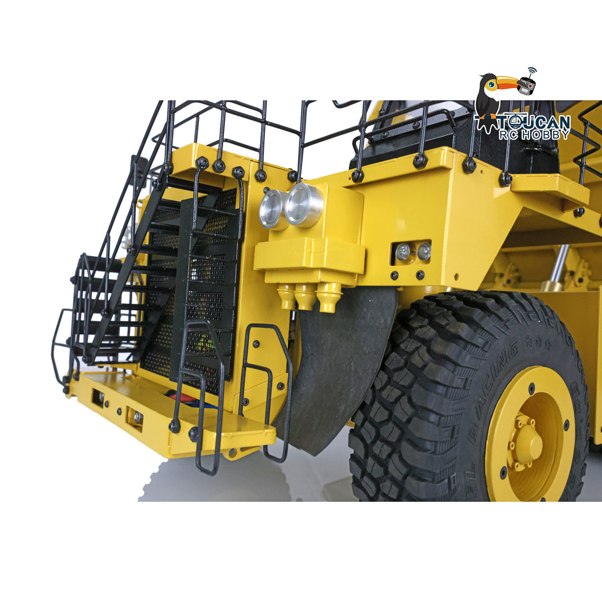 Metal 1/20 RC Hydraulic Mine Truck 793D Heavy Duty Remote Control Dumper RTR 2Speed Gearbox Flysky I6X Radio Light System