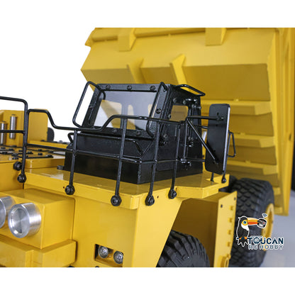 Metal 1/20 RC Hydraulic Mine Truck 793D Heavy Duty Remote Control Dumper RTR 2Speed Gearbox Flysky I6X Radio Light System