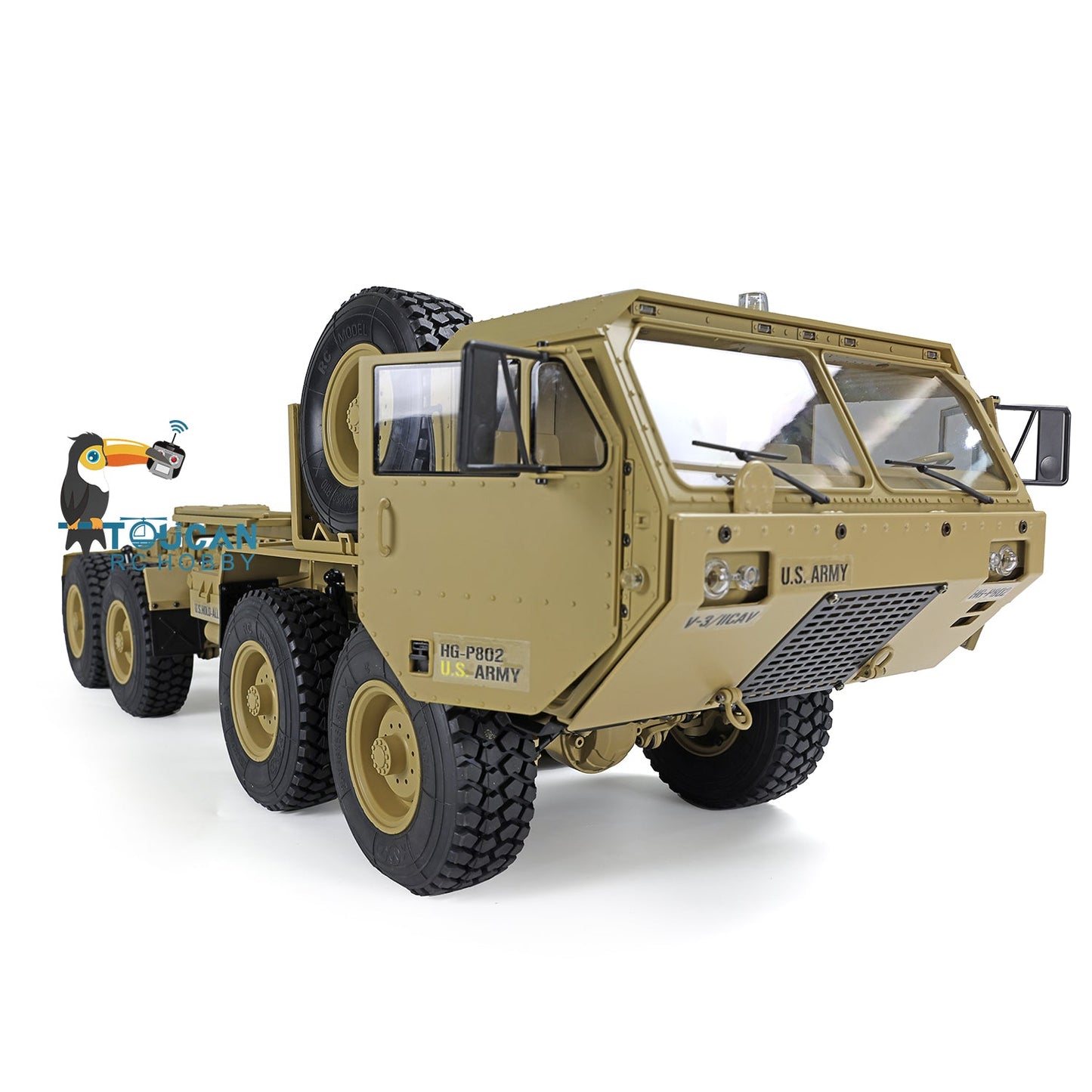 1/12 8x8 P802 lackiertes RC Militär-LKW-Auto