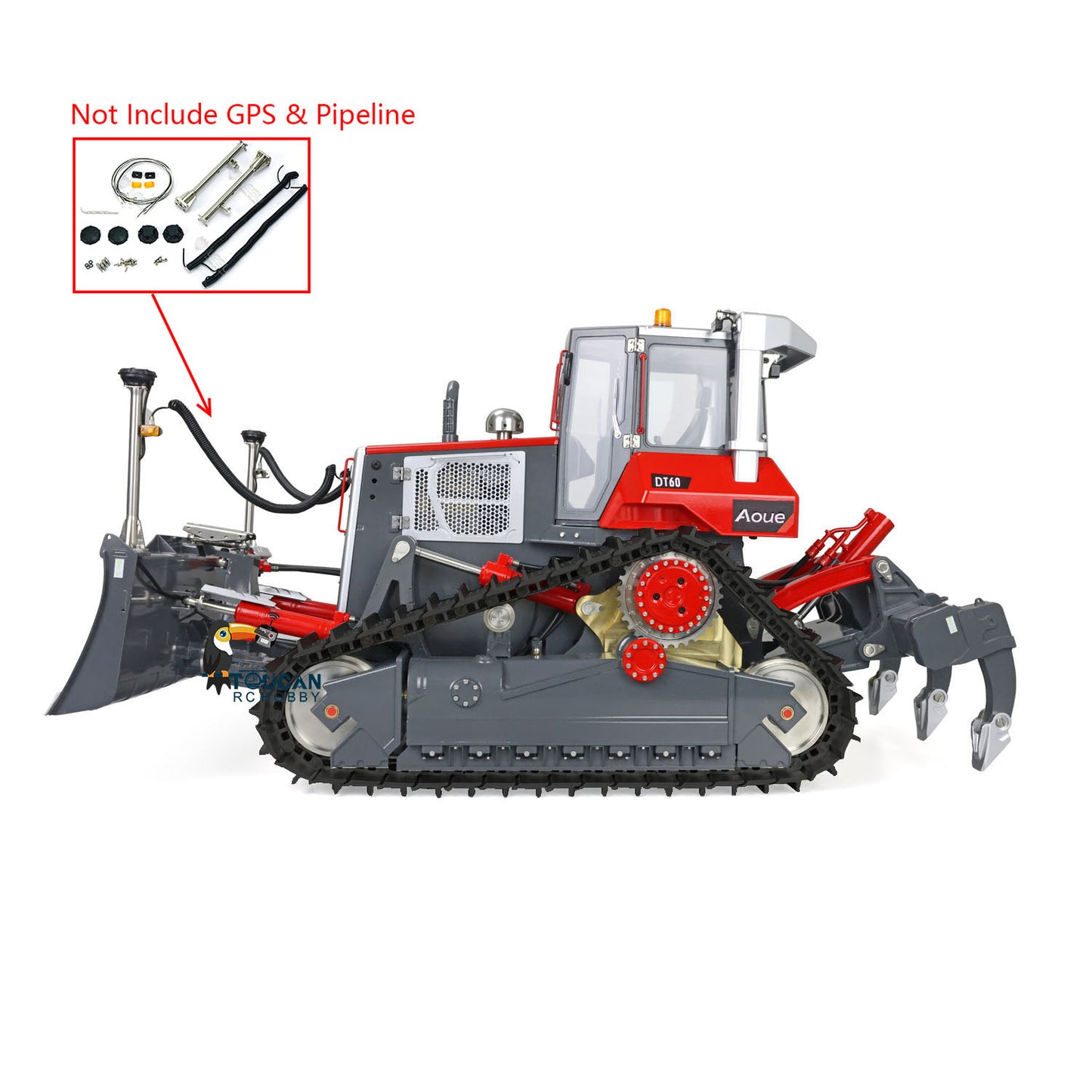 LESU 1/14 Aoue DT60 RC Crawler Dozer Hydraulic