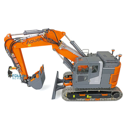 LESU 1/14 Aoue Metal ET26L Painted Assembled RTR Hydraulic Three-section RC Excavator B0012 With PL18EV Transmitter Smoke Function