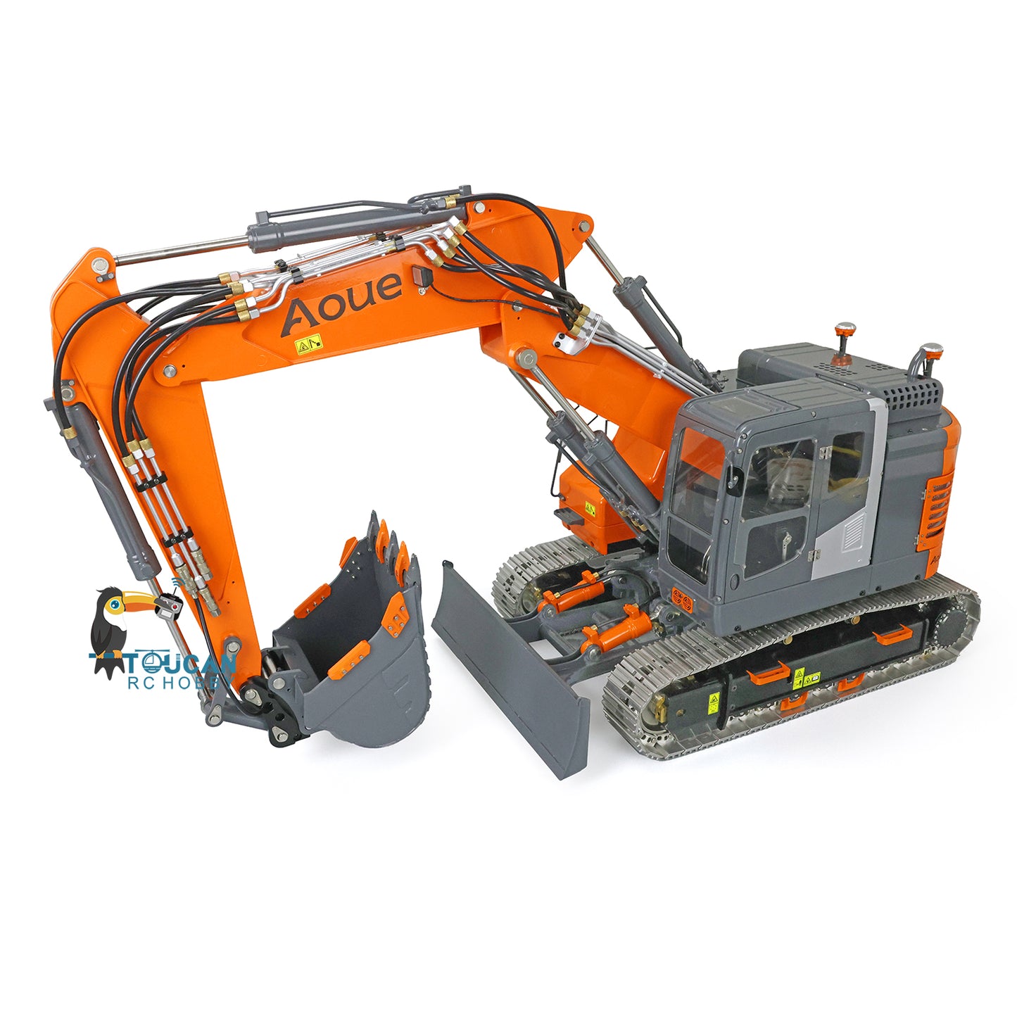 LESU 1/14 Aoue Metal ET26L Painted Assembled RTR Hydraulic Three-section RC Excavator B0012 With PL18EV Transmitter Smoke Function