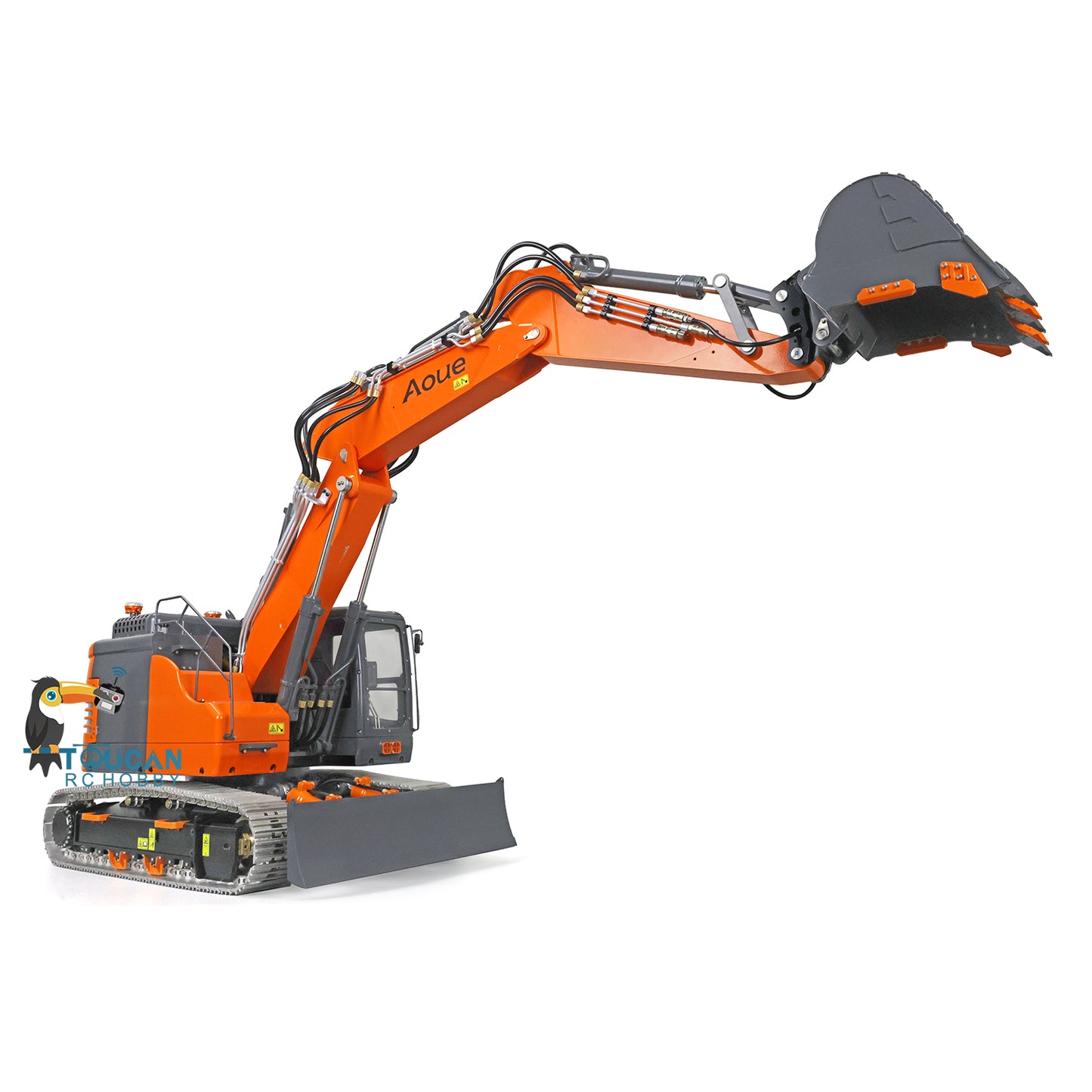 LESU 1/14 Aoue Metal ET26L Painted Assembled RTR Hydraulic Three-section RC Excavator B0012 With PL18EV Transmitter Smoke Function