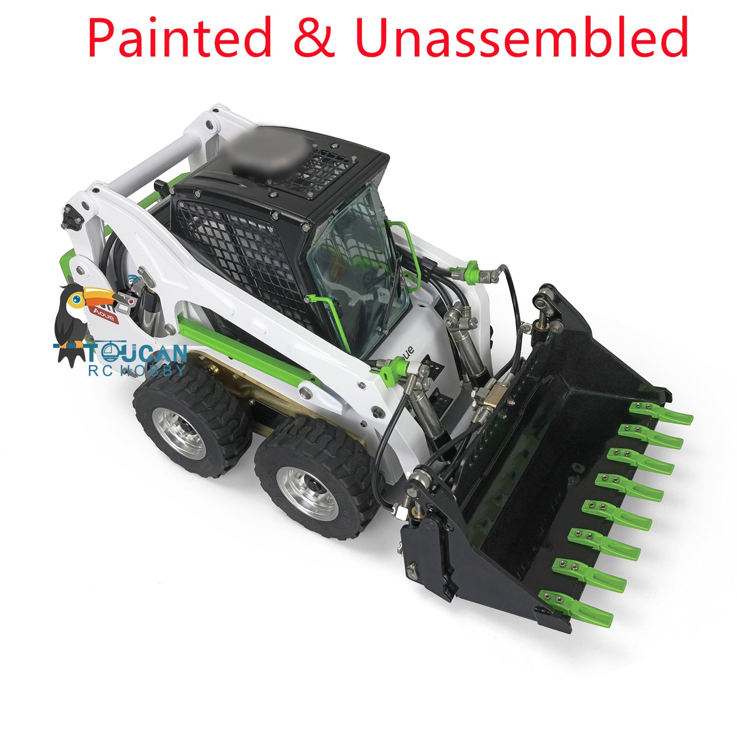 LESU 1/14 RC Metal Hydraulic Aoue LT5H Painted Unassembled Wheeled Skid Steer Loader A0008