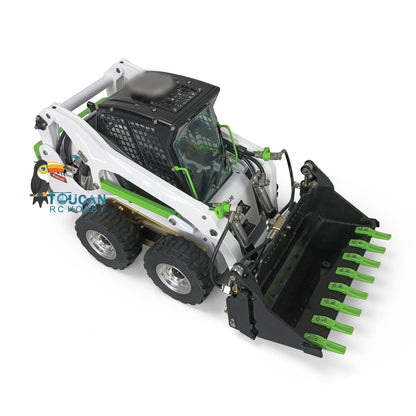 LESU 1/14 RC Metal Hydraulic Aoue LT5H Painted Assembled PNP Wheeled Skid Steer Loader A0008