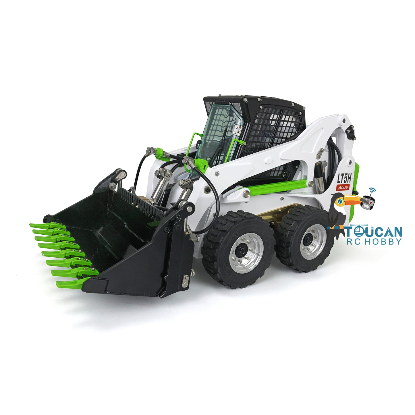 LESU 1/14 RC Metal Hydraulic Aoue LT5H Painted Assembled PNP Wheeled Skid Steer Loader A0008