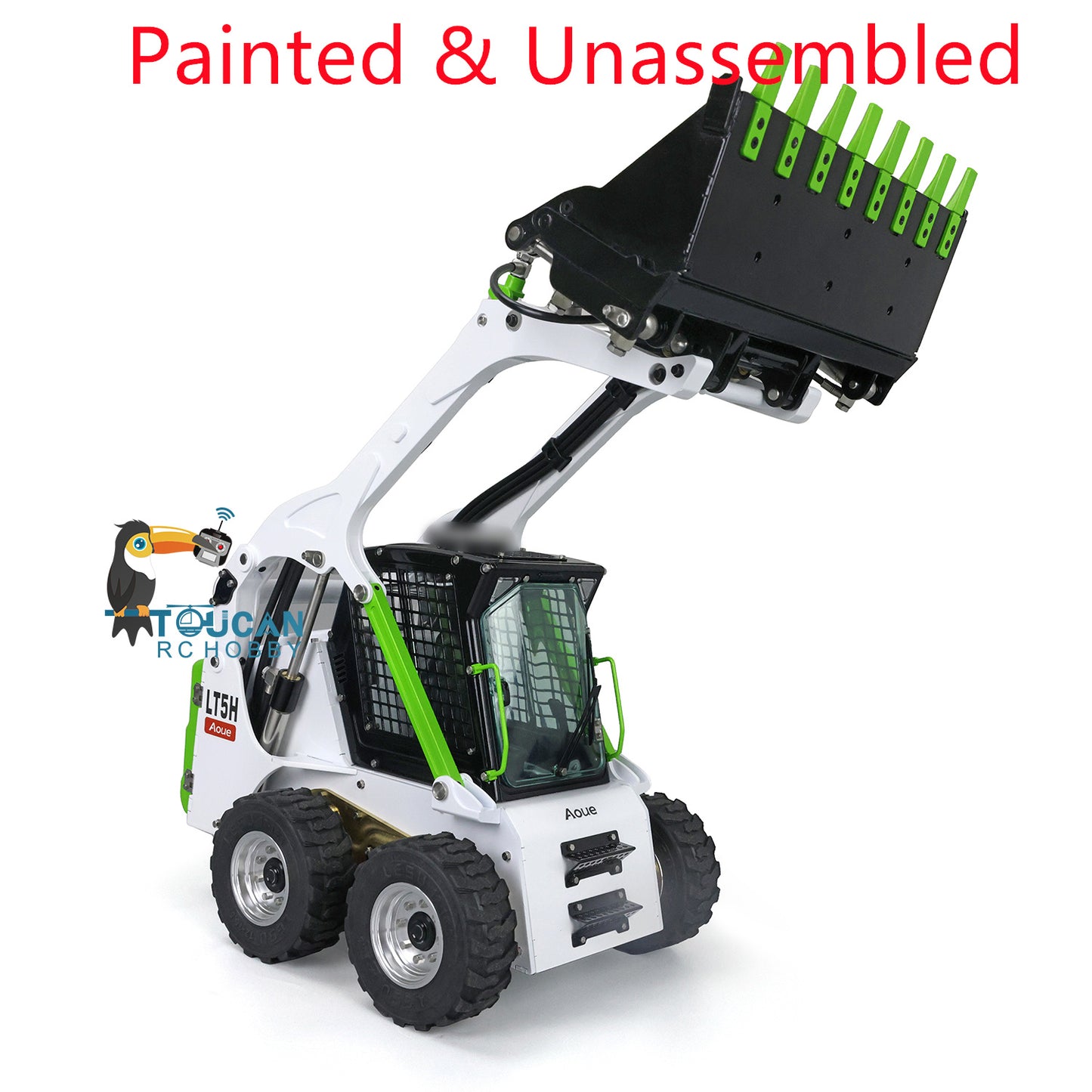 LESU 1/14 RC Metal Hydraulic Aoue LT5H Painted Unassembled Wheeled Skid Steer Loader A0008