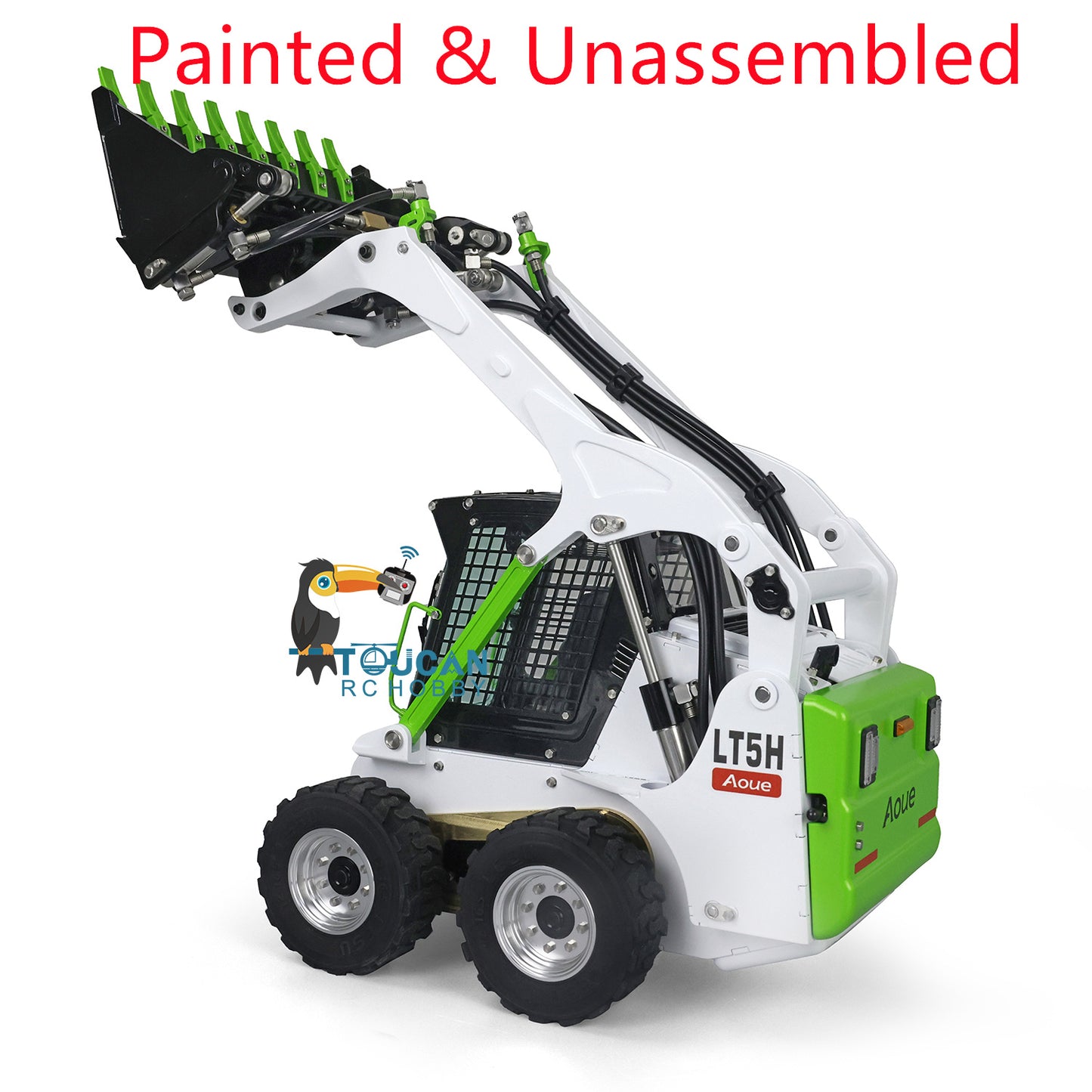 LESU 1/14 RC Metal Hydraulic Aoue LT5H Painted Unassembled Wheeled Skid Steer Loader A0008