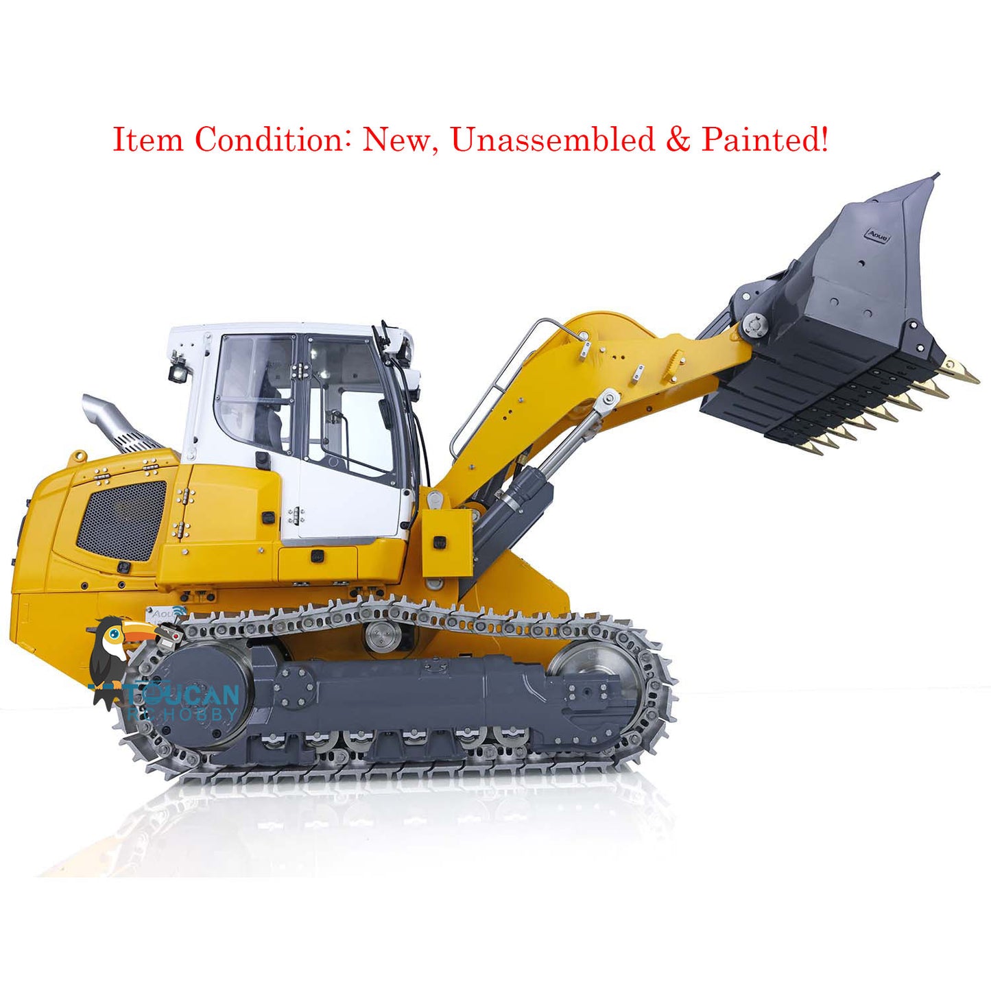 LESU 1/14 AOUE 636 Metall Hydraulische RC Raupen Loader B0015 W/ 2CH Ventile