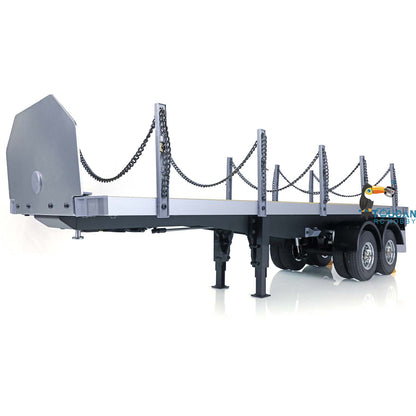 TOUCANTC 1/14 2Axle RC Tractor Flatbed Semi Trailer Truck for TAMIYA Model