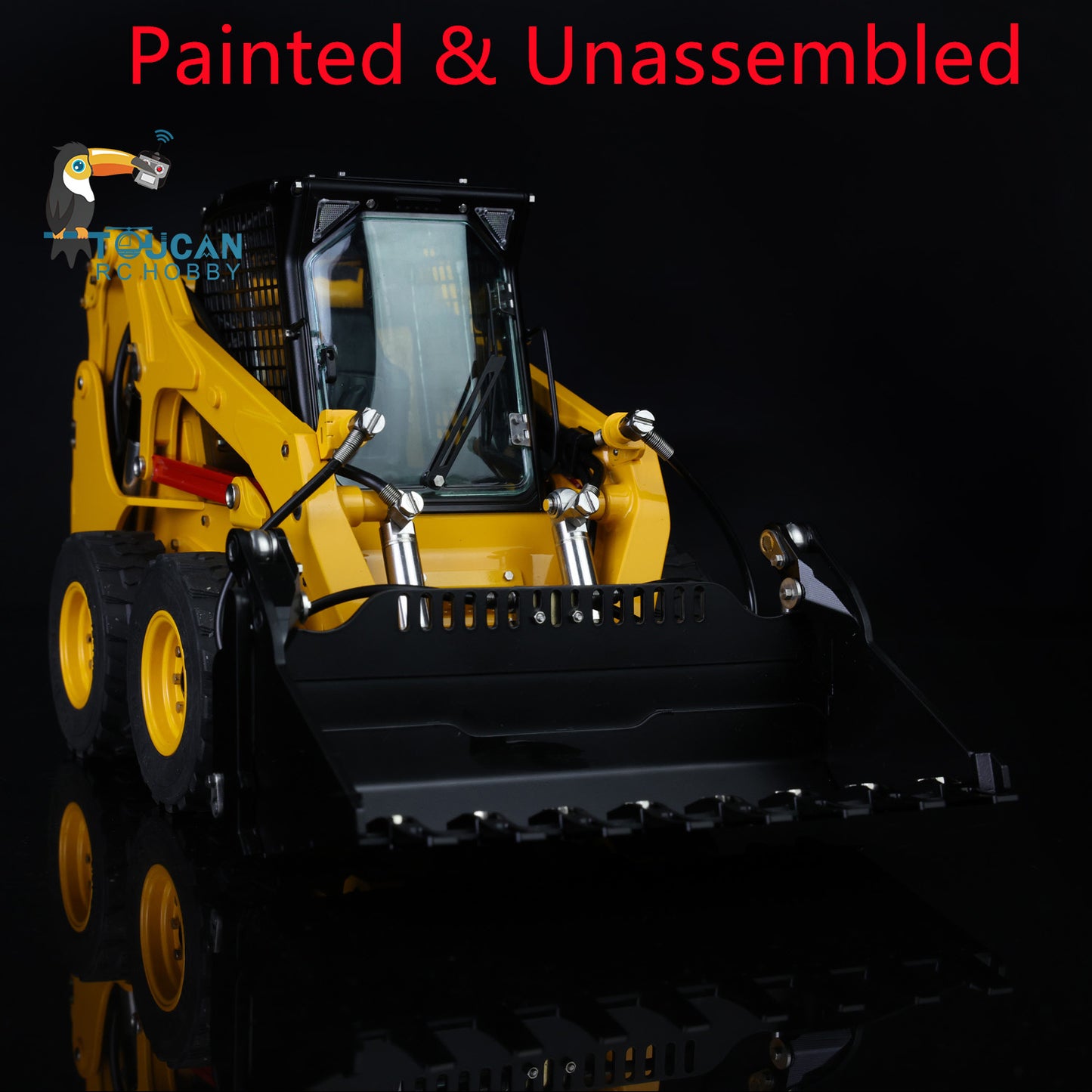 LESU 1/14 RC Metal Hydraulic Aoue LT5H Painted Unassembled Wheeled Skid Steer Loader A0008