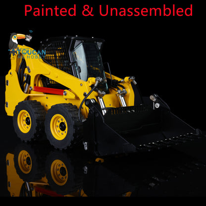 LESU 1/14 RC Metal Hydraulic Aoue LT5H Painted Unassembled Wheeled Skid Steer Loader A0008