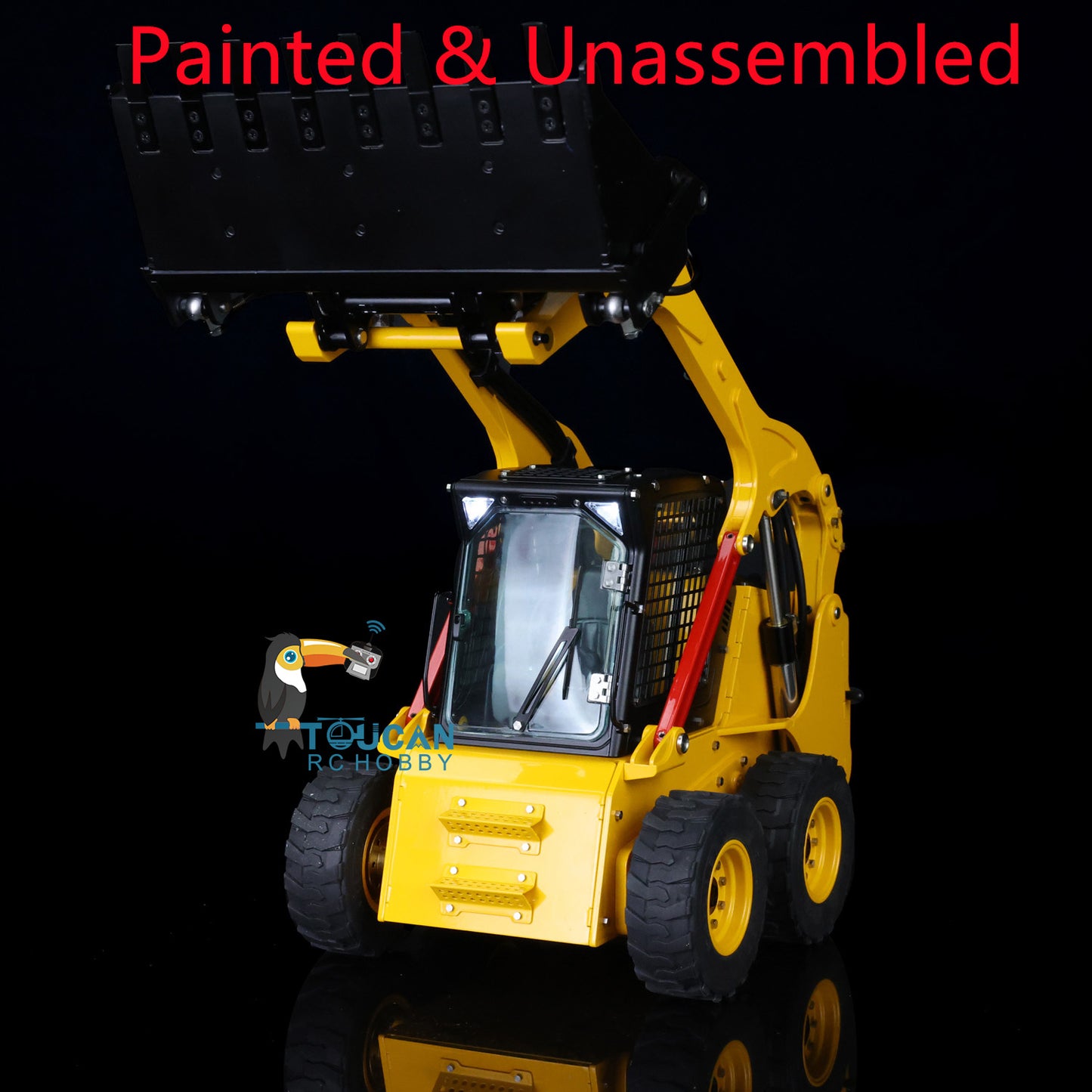 LESU 1/14 RC Metal Hydraulic Aoue LT5H Painted Unassembled Wheeled Skid Steer Loader A0008