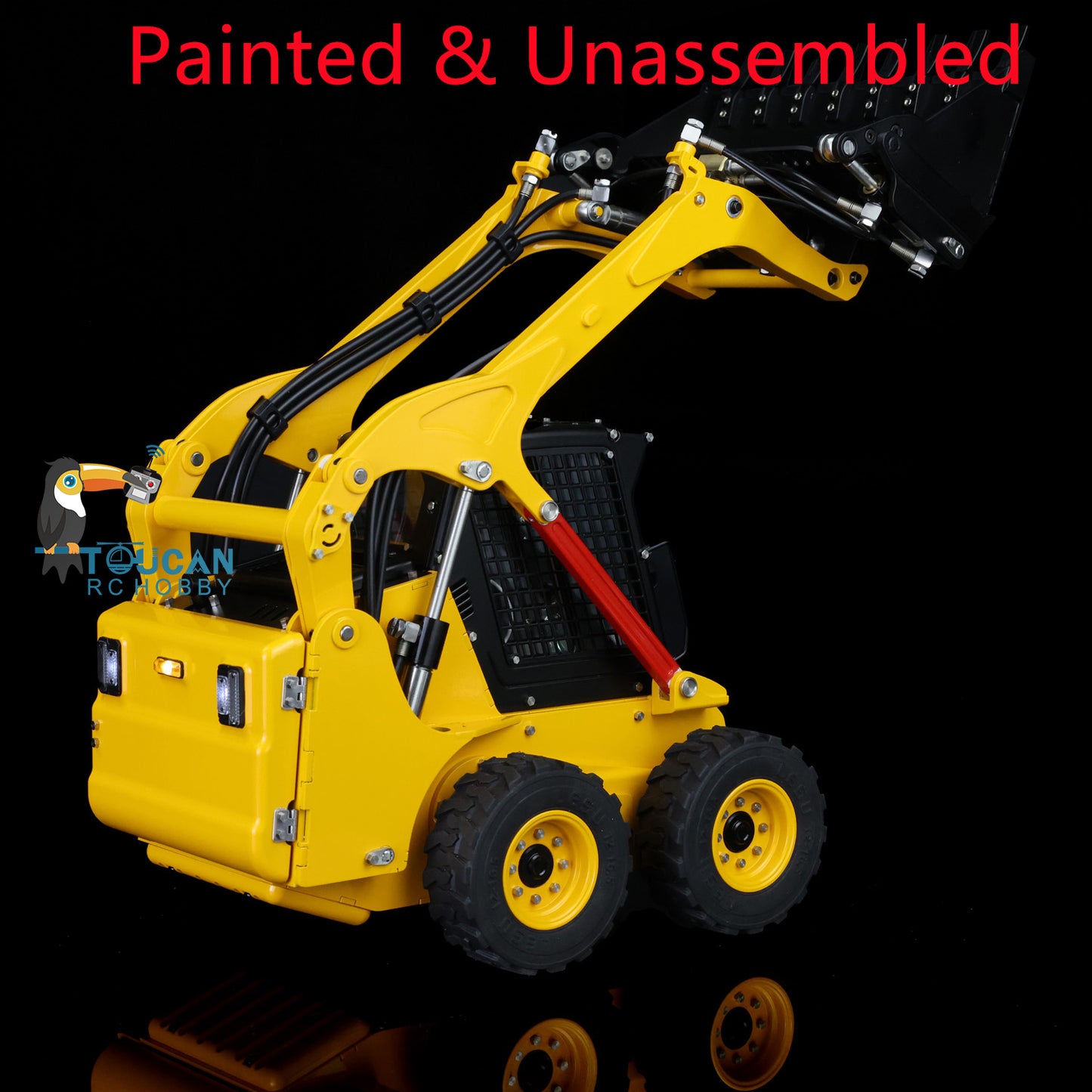 LESU 1/14 RC Metal Hydraulic Aoue LT5H Painted Unassembled Wheeled Skid Steer Loader A0008