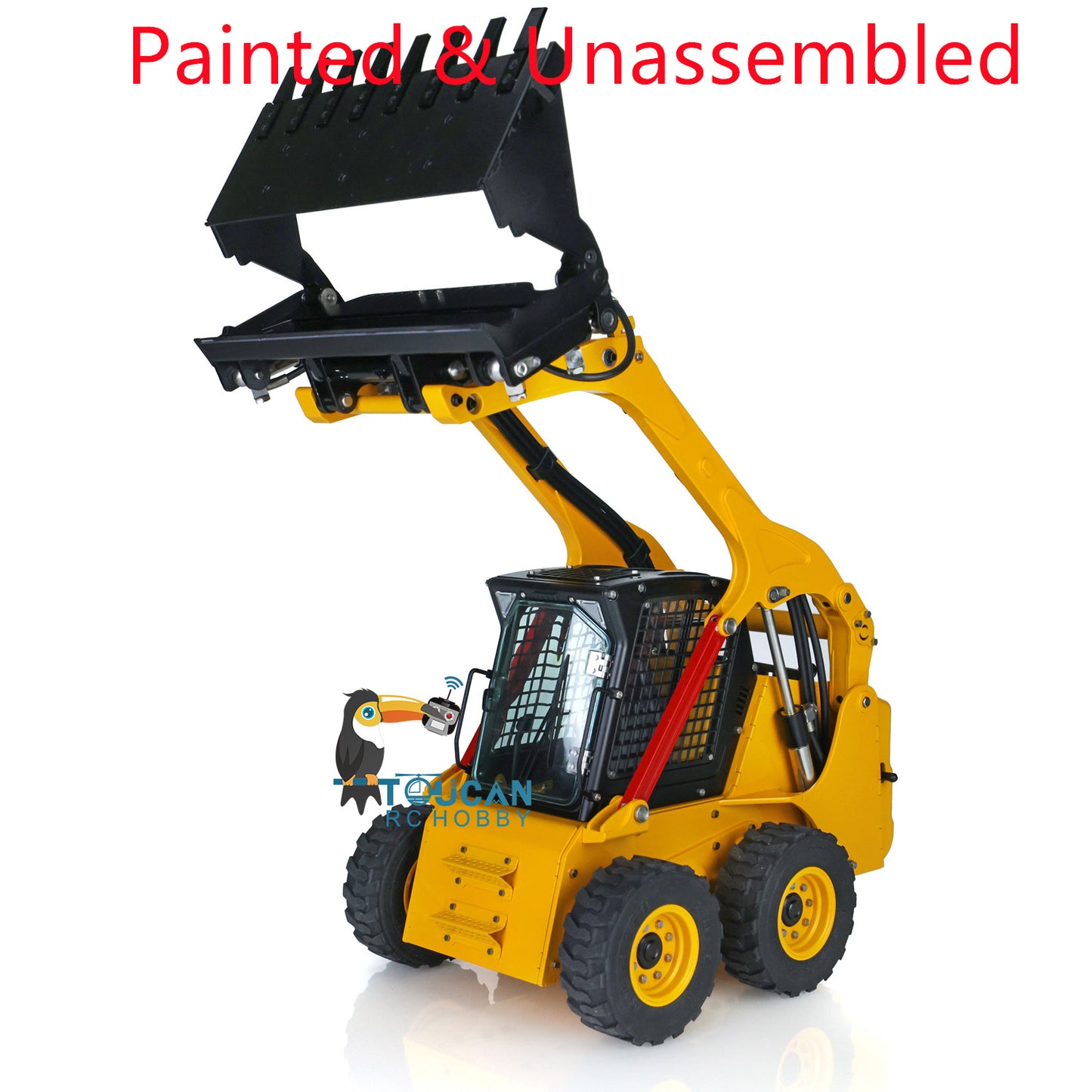 LESU 1/14 RC Metal Hydraulic Aoue LT5H Painted Unassembled Wheeled Skid Steer Loader A0008