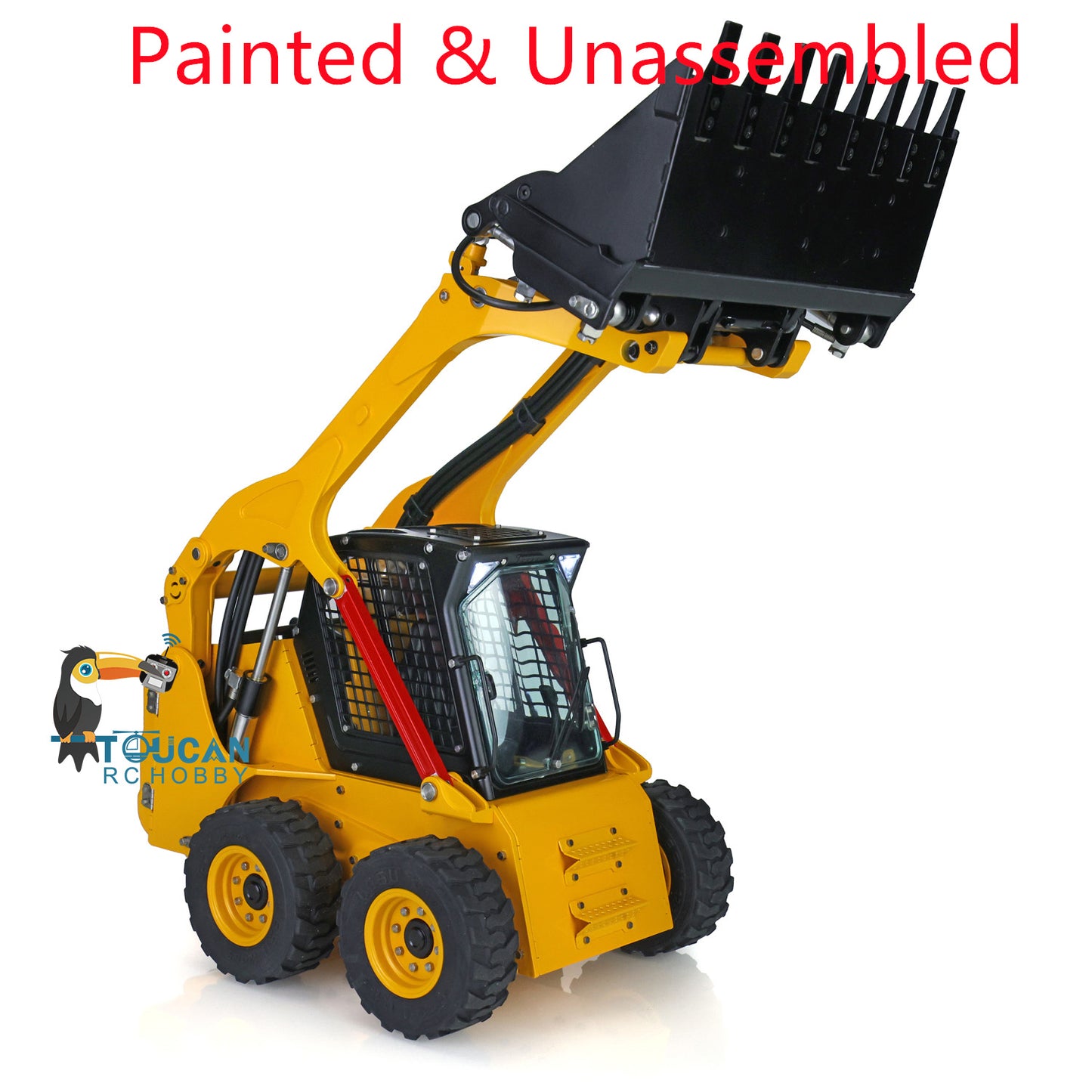 LESU 1/14 RC Metal Hydraulic Aoue LT5H Painted Unassembled Wheeled Skid Steer Loader A0008