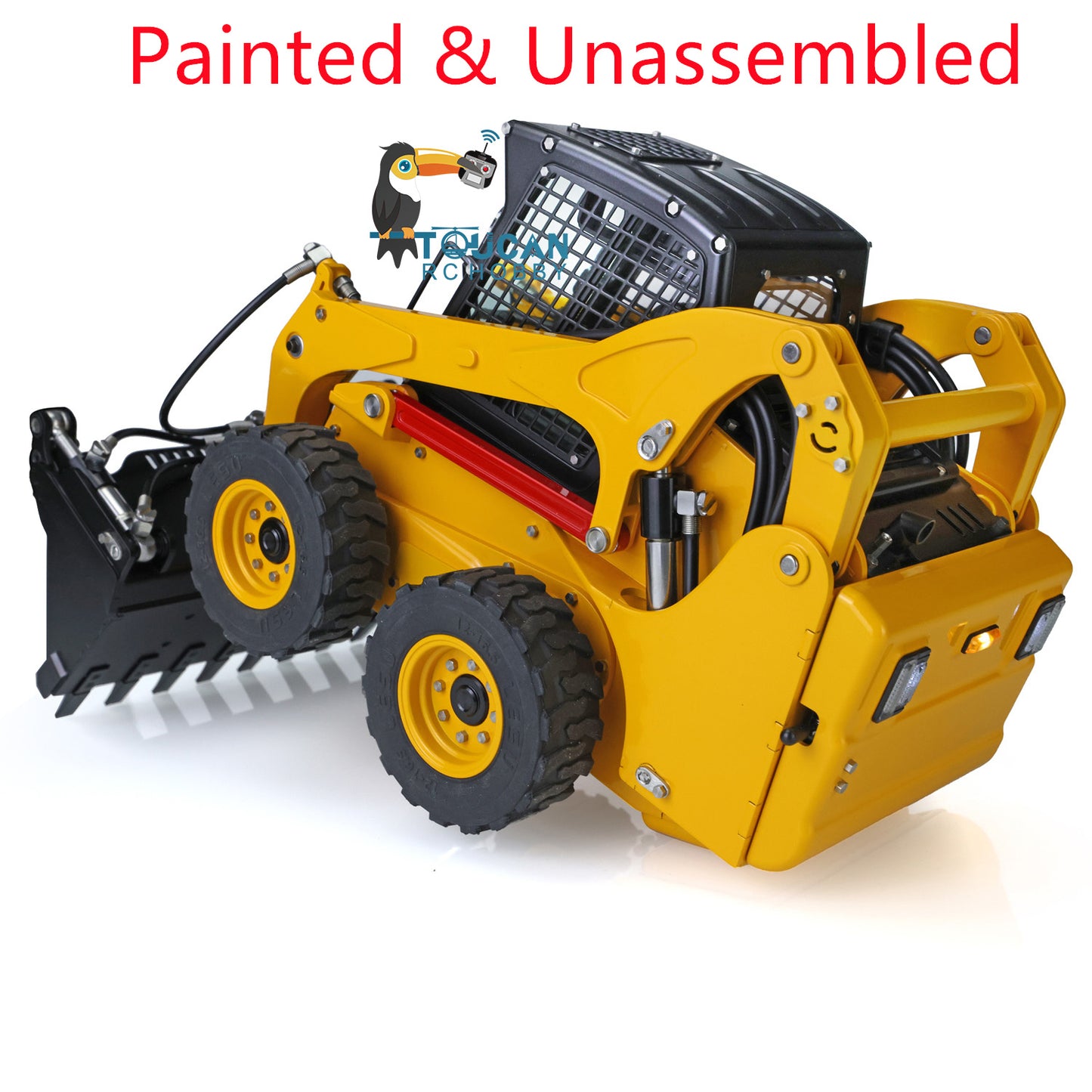 LESU 1/14 RC Metal Hydraulic Aoue LT5H Painted Unassembled Wheeled Skid Steer Loader A0008