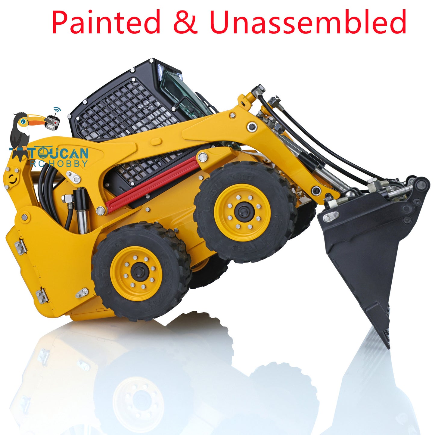 LESU 1/14 RC Metal Hydraulic Aoue LT5H Painted Unassembled Wheeled Skid Steer Loader A0008