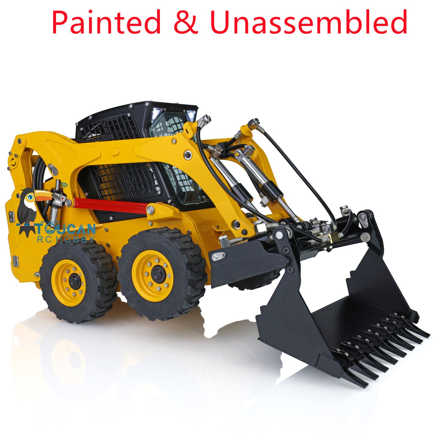 LESU 1/14 RC Metal Hydraulic Aoue LT5H Painted Unassembled Wheeled Skid Steer Loader A0008