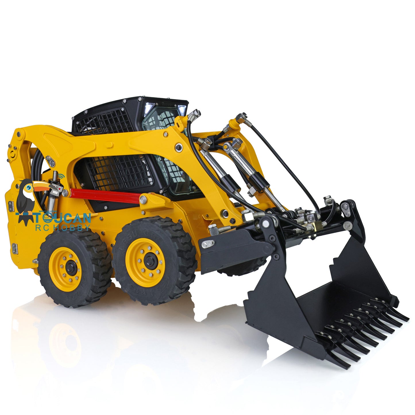 LESU 1/14 RC Metal Hydraulic Aoue LT5H Painted Assembled RTR Wheeled Skid Steer Loader A0008