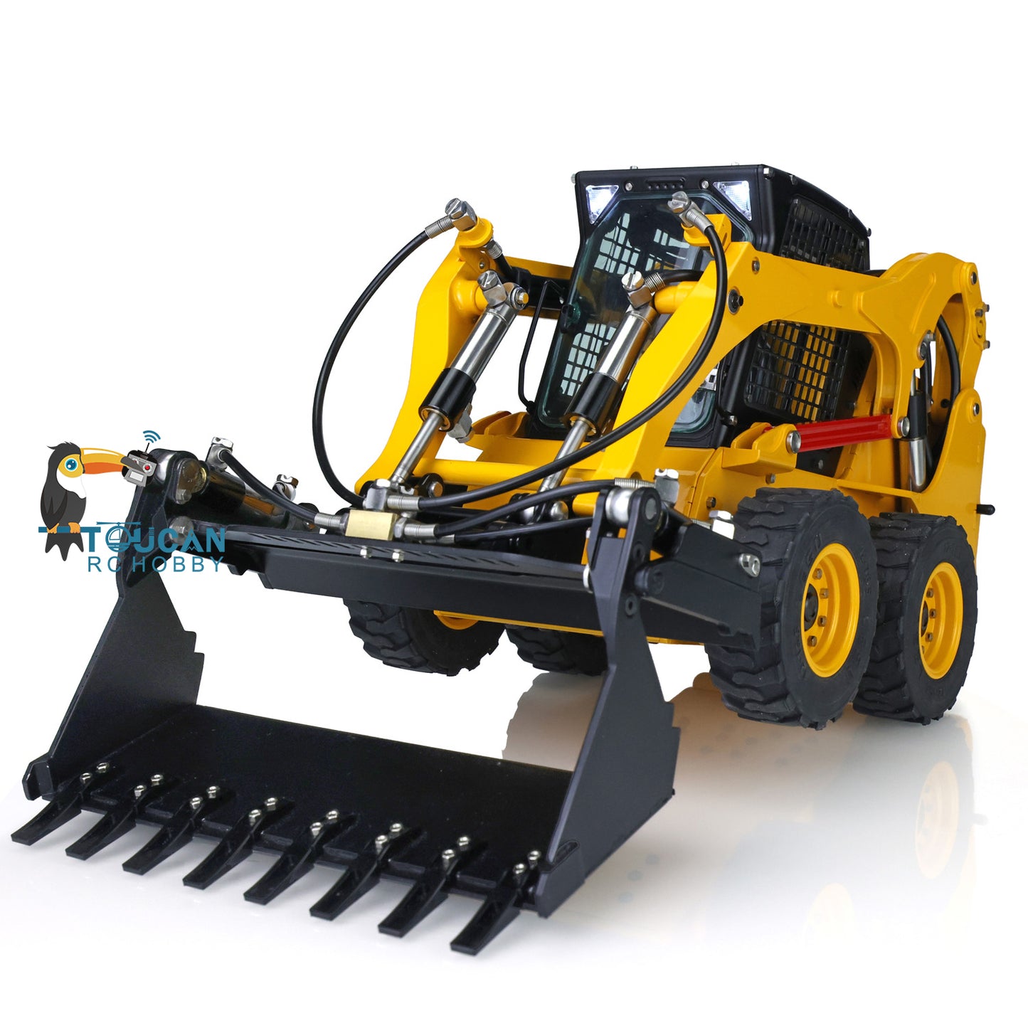 LESU 1/14 RC Metal Hydraulic Aoue LT5H Painted Assembled RTR Wheeled Skid Steer Loader A0008