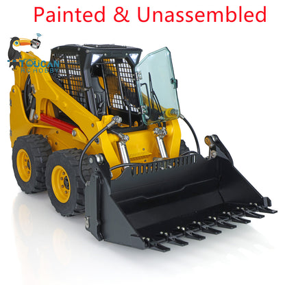 LESU 1/14 RC Metal Hydraulic Aoue LT5H Painted Unassembled Wheeled Skid Steer Loader A0008