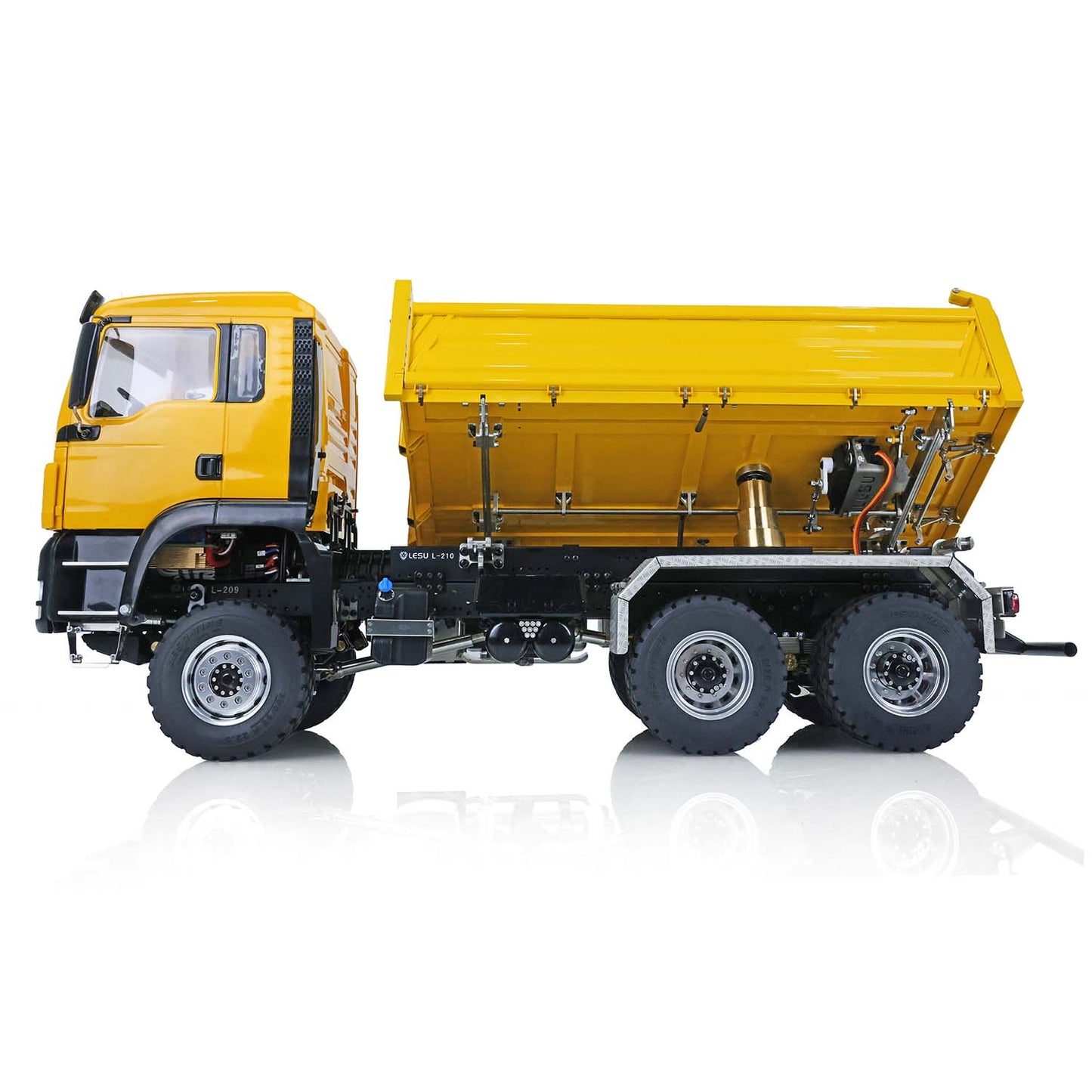 IN STOCK LESU Metal 1/14 TGS 3-way RC Hydraulic Dumper Truck Z0018