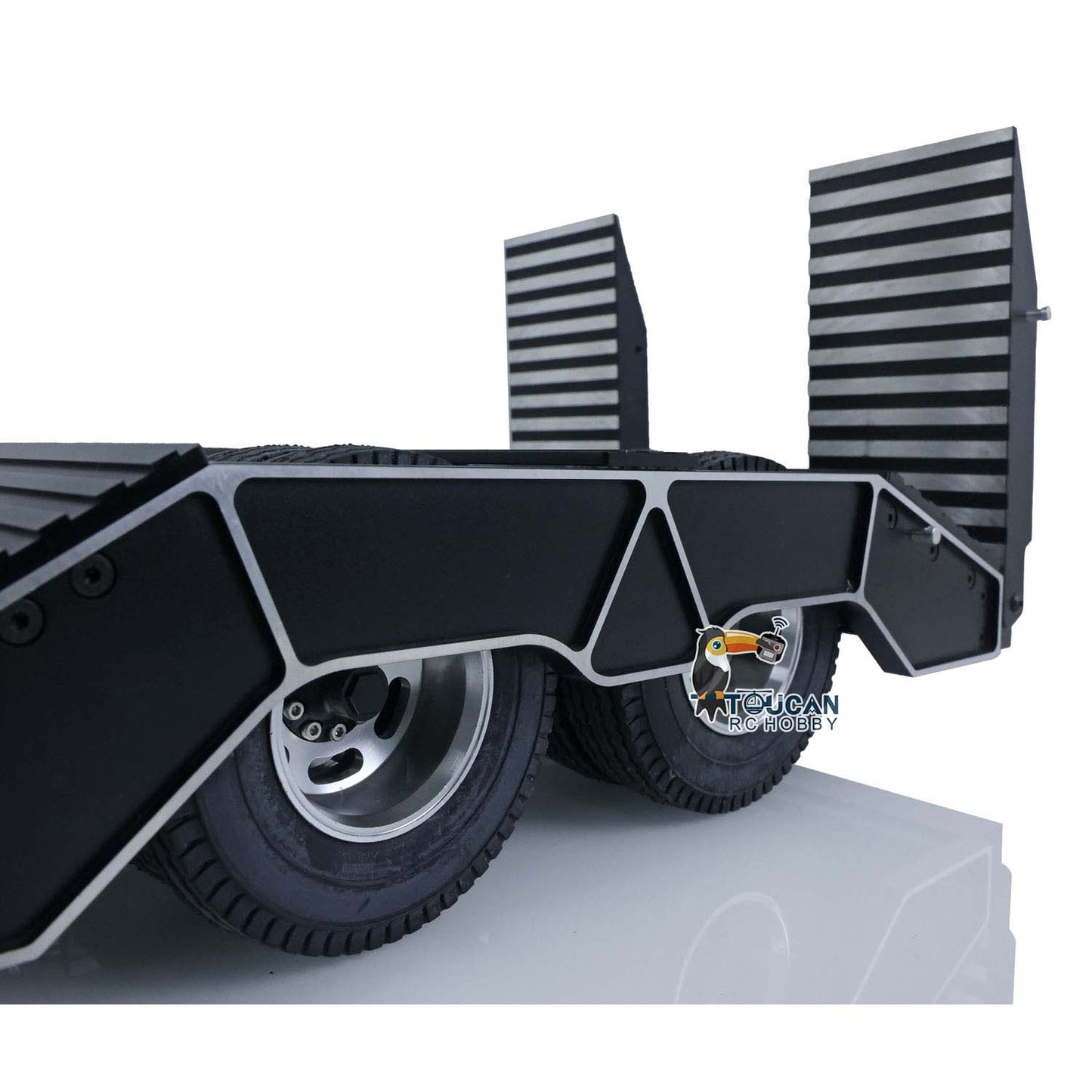 1/14 Metallchassis 2-Achs-Sattelauflieger für RC-Bau-LKW 