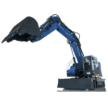 LESU 1/14 Aoue Metal ET26L Painted Assembled RTR Hydraulic Three-section RC Excavator B0012 With Crystal Display