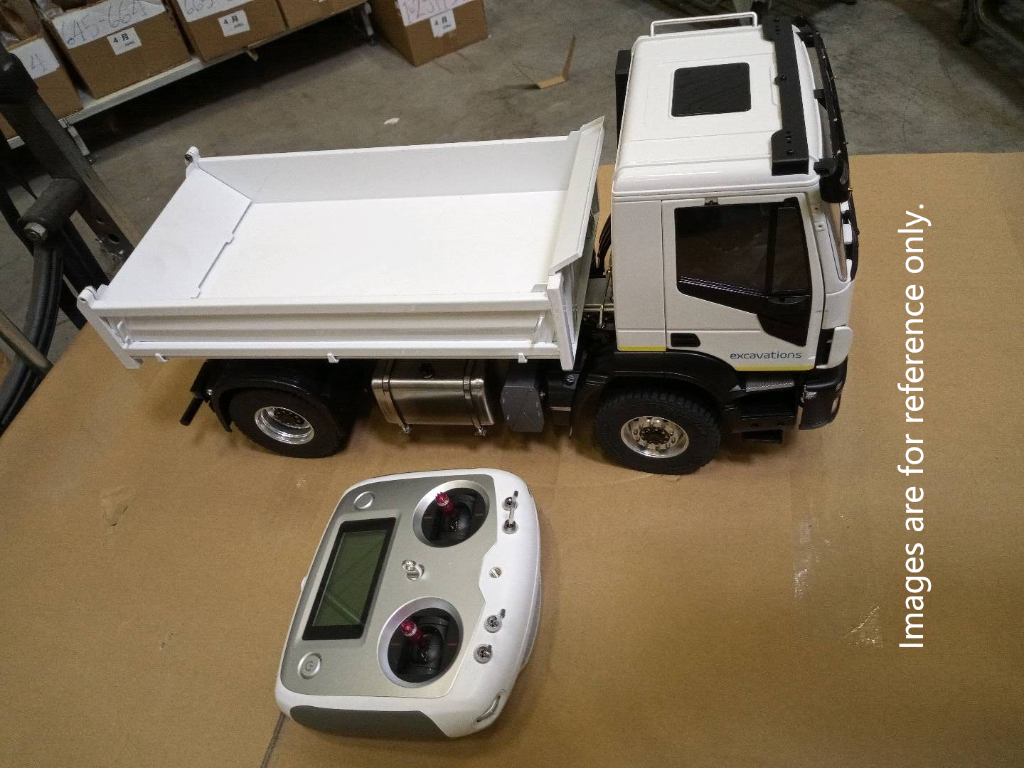 Second Hand Fast Shipping Metal 1/14 4x2 RC Hydraulic Tipper Cars 2-speed Remote Control Dump Trucks Model
