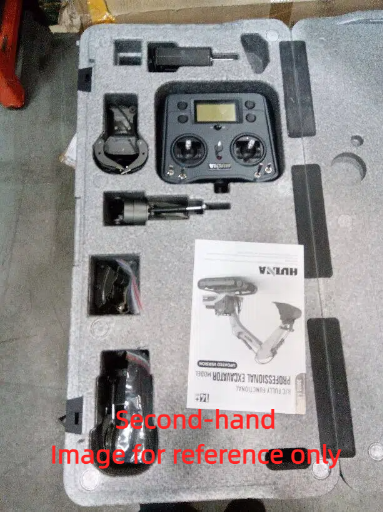 Second Hand US Stock HUINA New Upgrade 580 1/14 Metal Excavator Model Engineering Vehicle Electric Ball Grabber 360 Rotating Shear Claw Sound Lights