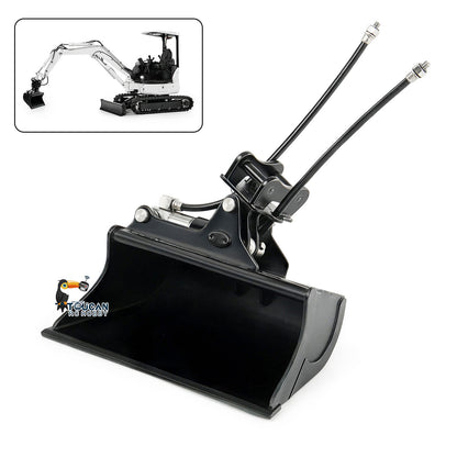 Metal Manual Quick Release Coupler Log Grapple Clamp Sieve Bucket Ripper for LESU Aoue PC30 B0003 1/14 RC Hydraulic Excavator Remote Control Mini Digger DIY Model