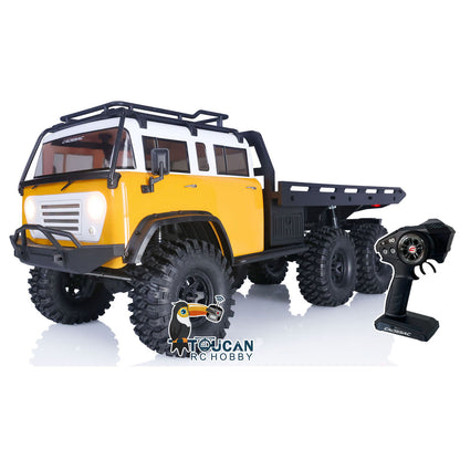 US STOCK CROSSRC JT6 6WD 6X6 RTR 2.4GHz 1/10 RC Crawler Remote Control Flatbed Car Model