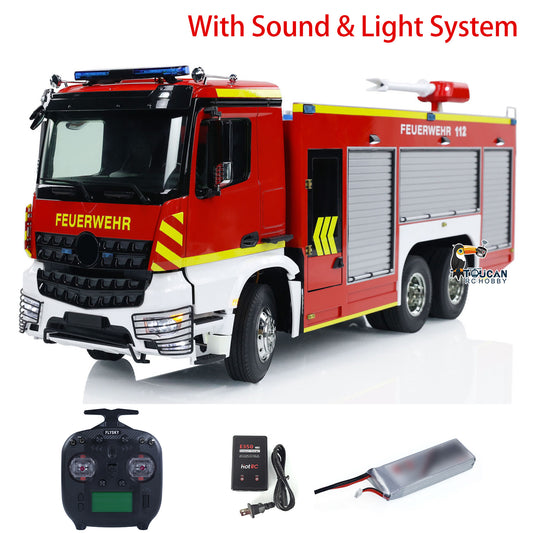 Camion de lutte contre les incendies RC 1/14 6x4 Véhicules de pompiers RTR