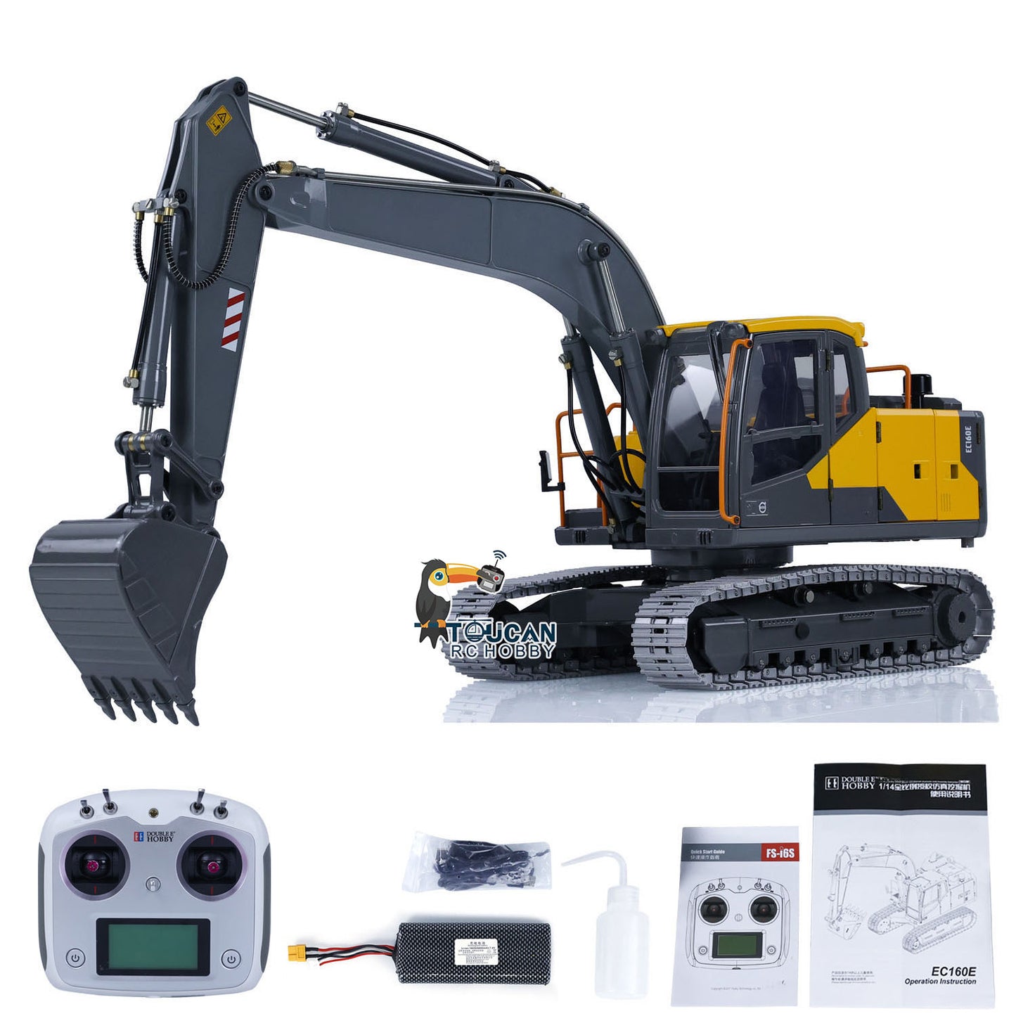 Double E 1/14 Volvo EC160E E111 RTR RC Hydraulic Excavator