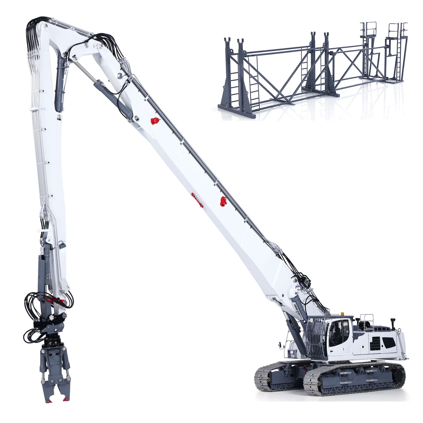 LESU 1/14 RC Excavatrice de démolition hydraulique Aoue LR960 Modèle de pelle lourde finie 960 Version PNP