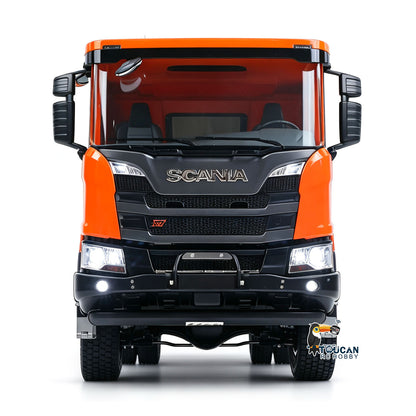 Double E 1/14 4WD Electric Lifting RC Dump Truck E022 2Speed Tipper 500G Full Metal Axle Magnetic High Roof Battery Radio Light
