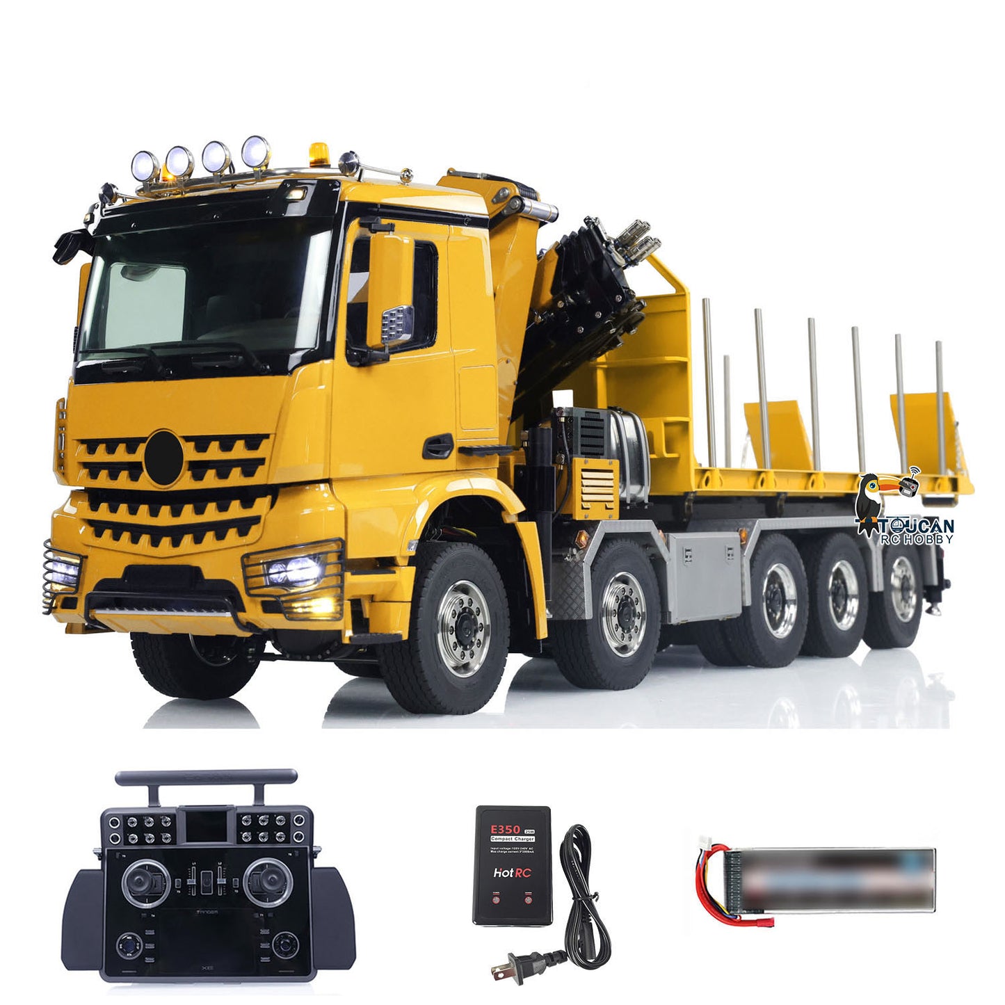 Camion grue hydraulique RC 10x10 1/14 Dumper complet RTR XRLite Radio