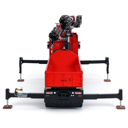 TOUCAN 1/14 RC Hydraulic Crane Truck 770S RTR 10X10 3Speed Metal Dumper Fly Jib Arm Rear Lift Steer Axle Wheel Reduction Diff Lock
