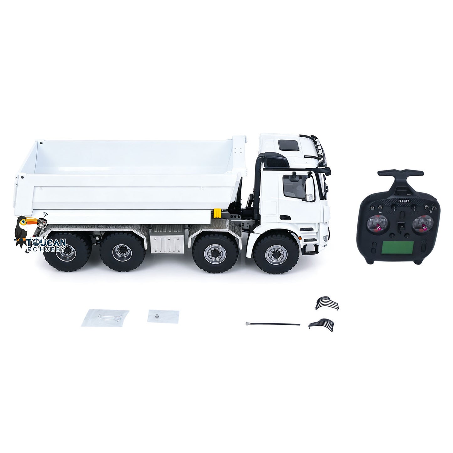 MD 1/14 8*8 Metal RC Hydraulic Dump Truck 3348 2Speed Remote Control Tipper Differential Locks Brushless Motor Radio Light Sound