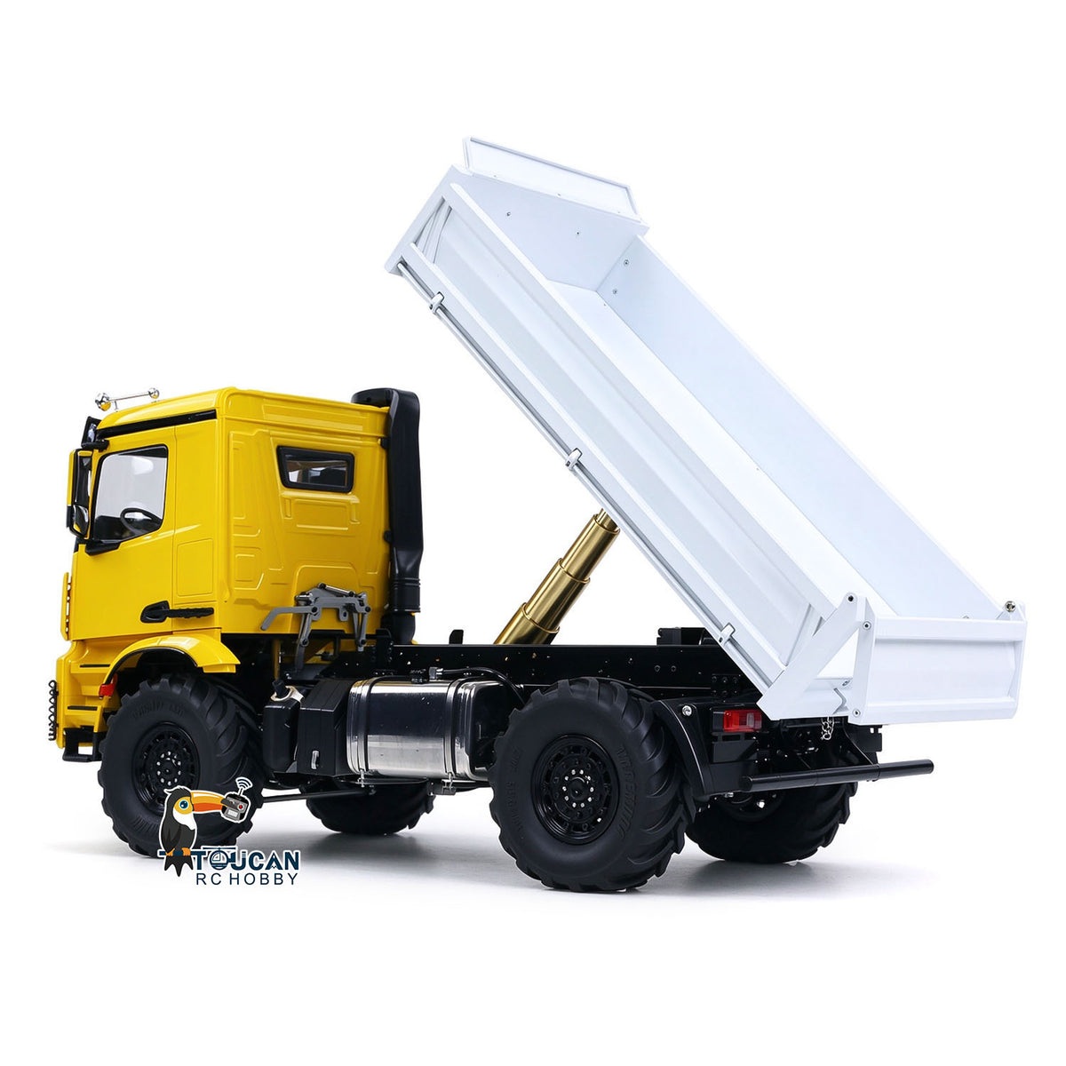 3363 MD 1/14 4x4 Metal Remote Control Hydraulic Dumper 2Speed Gearbox Differential Locks RC Tipper Model ST8 Radio Light Sound