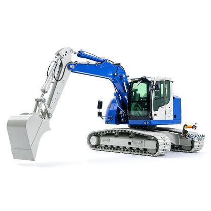 1/14 Metal 2Arms RC Hydraulic Tracked Excavator JDM-208 R920 Radio Control Digger Engineering Vehicle Sound System Battery