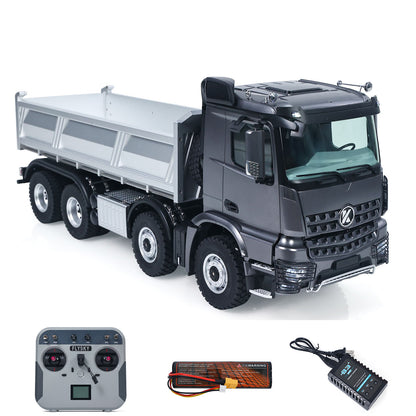 US Stock RTR Kabolite 8X8 1/14 RC Dump Truck K5703 Electric Lifting Remote Control Tipper Model 2Speed Gearbox Lights Sound System